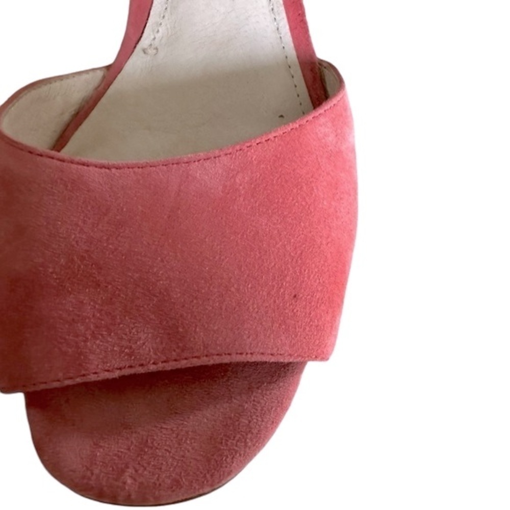 LOUISE ET CIE KARISA ANKLE CUFF PINK SUEDE BLOCK HEEL SIZE 7.5 - Picture 13 of 13